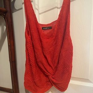 Crossover Tank Sweater SHEIN